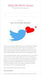 Mobile Screenshot of helpmewriteessay.com